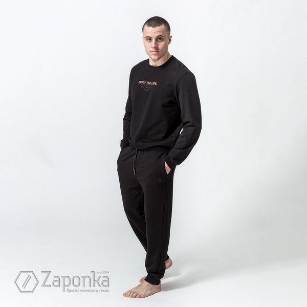 Спортивні штани, Чорний колір, Спорт-Кежуал, Бавовна, Sport fit, AVVA