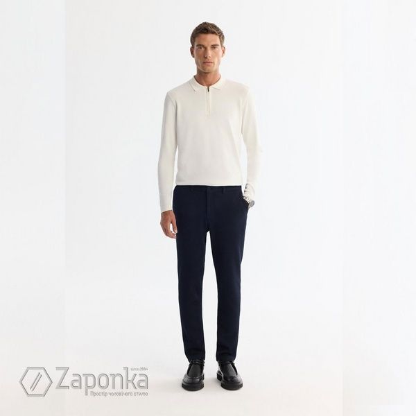 Штани костюмні, Синій (темний) колір, Бізнес-кежуал, Поліестер, Slim Fit, AVVA