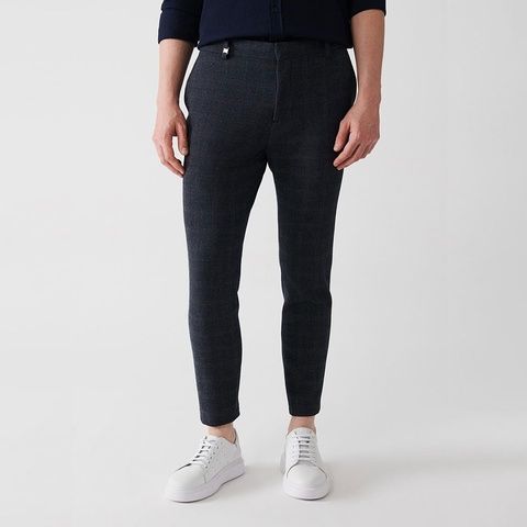 Штани костюмні, Синій (темний) колір, Бізнес-кежуал, Поліестер, Slim Fit, AVVA A32y3251-11 фото