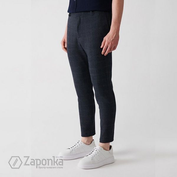 Штани костюмні, Синій (темний) колір, Бізнес-кежуал, Поліестер, Slim Fit, AVVA