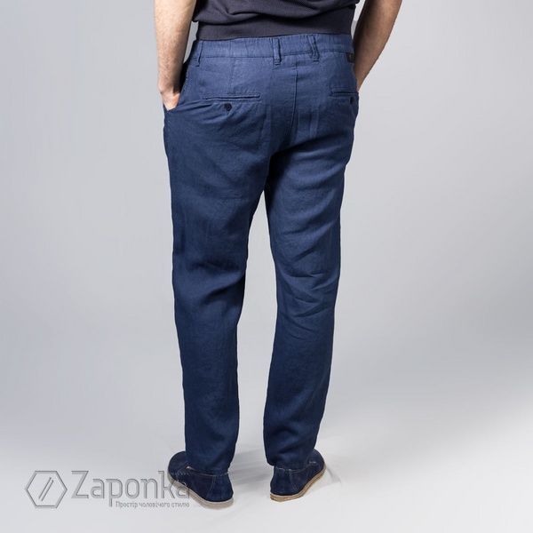 Лляні штани на літо, Синій колір, Кежуал, Льон, Relaxed fit, Climber 805-2492-B028 фото