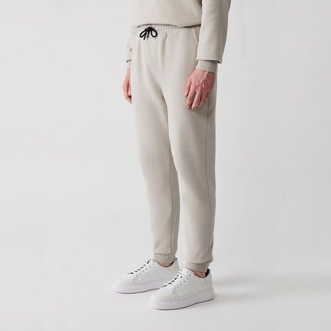 Штани спортивні, Беж колір, Спорт-Кежуал, Поліестер, Regular Fit, AVVA