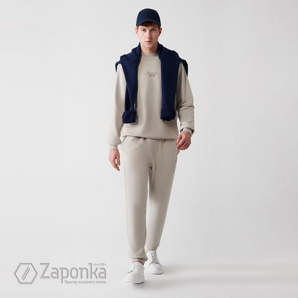 Штани спортивні, Беж колір, Спорт-Кежуал, Поліестер, Regular Fit, AVVA