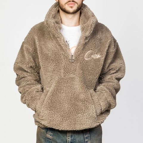 Куртка Шерпа, Беж колір, Кежуал, Бавовна, Oversize, Catch