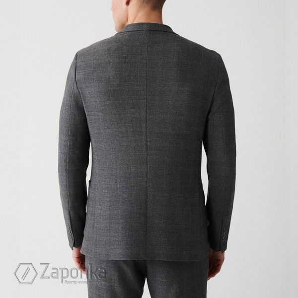 Піджак, Сірий колір, Бізнес-кежуал, Поліестер, Slim Fit, AVVA