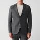 Піджак, Сірий колір, Бізнес-кежуал, Поліестер, Slim Fit, AVVA