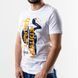 Футболка з принтом, Білий колір, Кежуал, Бавовна, Slim fit, Climber 821-1109-W001 фото