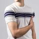 Футболка в дрібну сітку, Білий колір, Кежуал, Бавовна, Relaxed fit, AVVA A21Y5200-05-XL фото 1