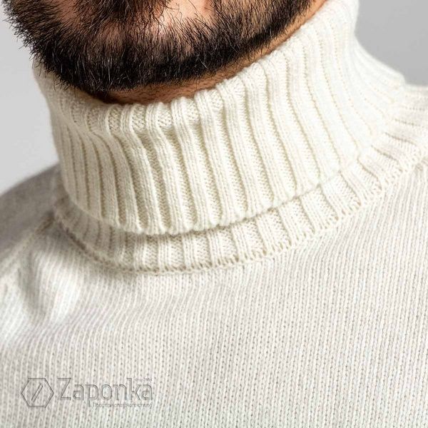 Светер в&rsquo;язаний, Білий (Айворі) колір, Кежуал, Вовна, Класичний, AVVA A22Y5036-47 фото