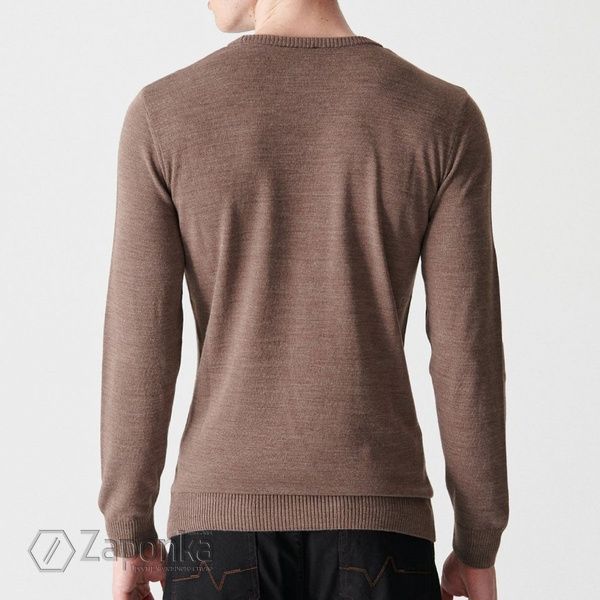 Пуловер, Коричневий (тьмяний) колір, Кежуал, Акріл, Regular Fit, AVVA
