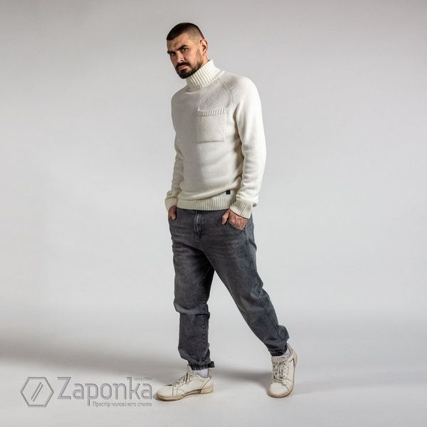 Светер в&rsquo;язаний, Білий (Айворі) колір, Кежуал, Вовна, Класичний, AVVA A22Y5036-47 фото