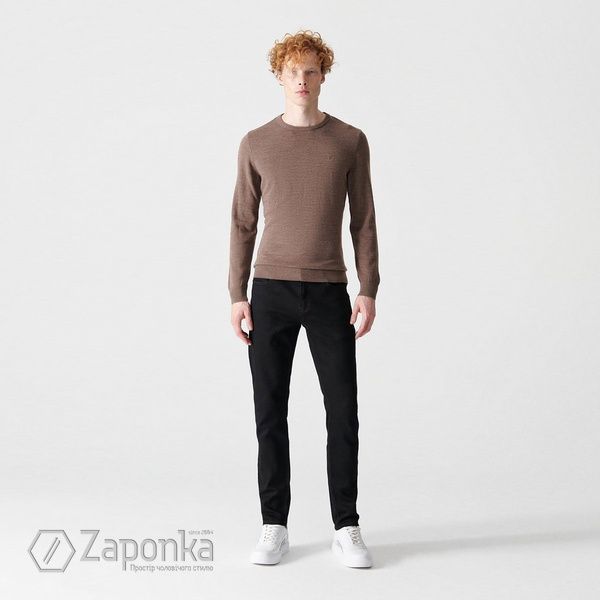 Пуловер, Коричневий (тьмяний) колір, Кежуал, Акріл, Regular Fit, AVVA