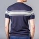 Футболка в дрібну сітку, Синьо-білий колір, Кежуал, Бавовна, Relaxed fit, AVVA A21Y5200-11 фото 2