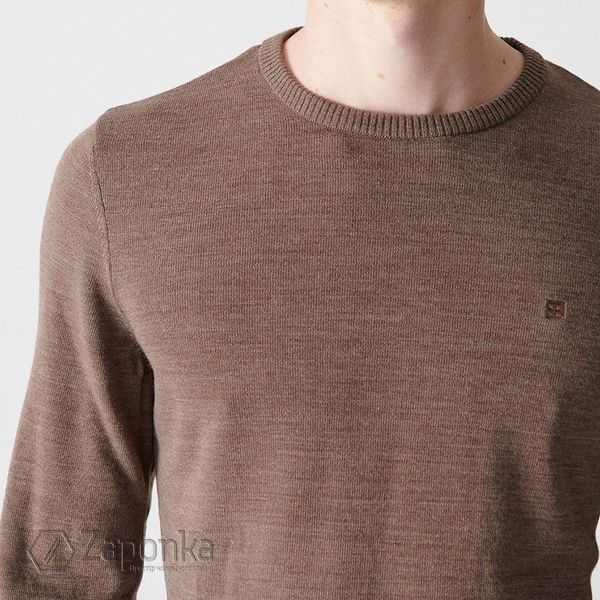 Пуловер, Коричневий (тьмяний) колір, Кежуал, Акріл, Regular Fit, AVVA