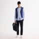 Сорочка в смугу, Блакитно-Білий колір, Бізнес-кежуал, Бавовна, Slim Fit, AVVA