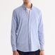 Сорочка в смугу, Блакитно-Білий колір, Бізнес-кежуал, Бавовна, Slim Fit, AVVA