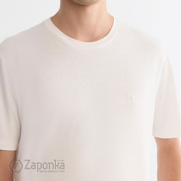 Футболка з принтом, Білий колір, Кежуал, Віскоза, Regular Fit, AVVA B001171-05 фото