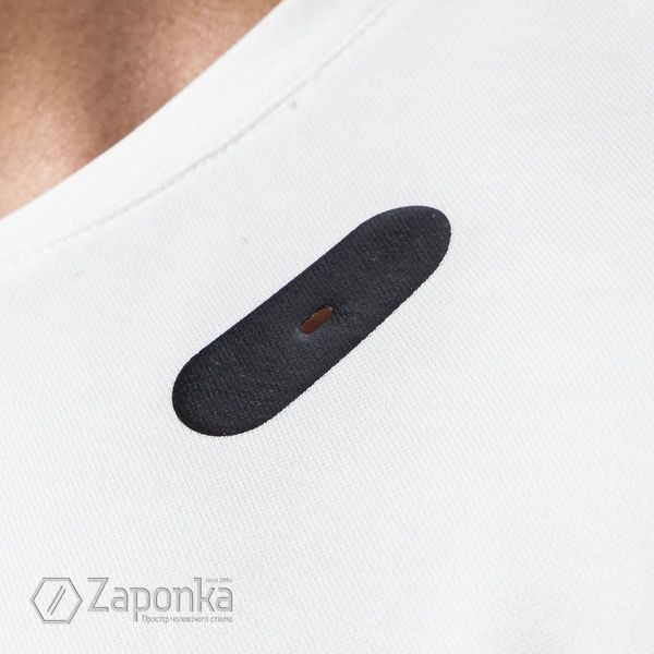 Футболка з Soft-touch тканини, (Прорезининй принт), Білий колір, Спорт-Кежуал, Бавовна, Sport fit, AVVA A21Y1049-47 фото
