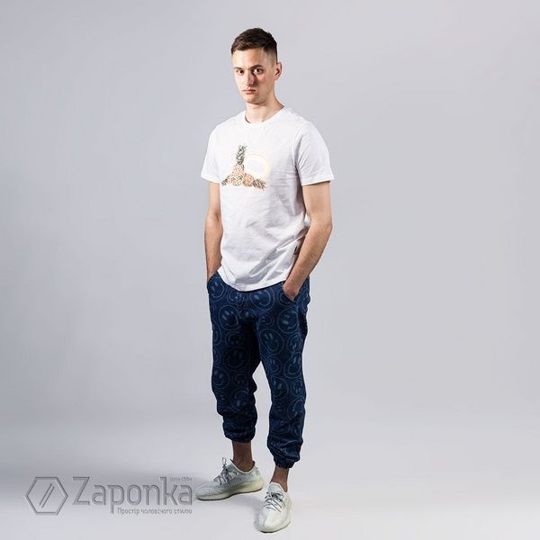 Футболка із принтом "Ананас", Білий колір, Кежуал, Бавовна, Regular Fit, AVVA A21Y1059-05 фото