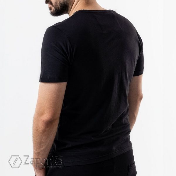 Футболка з принтом, Чорний колір, Спорт-Кежуал, Бавовна, Slim fit, Climber 821-1103-S040-XXL фото