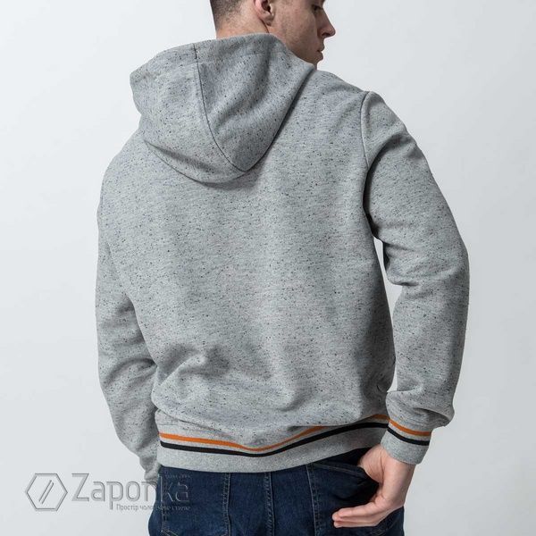 Худі, текстурована тканина, Сірий колір, Спорт-Кежуал, Поліестер, Regular Fit, AVVA