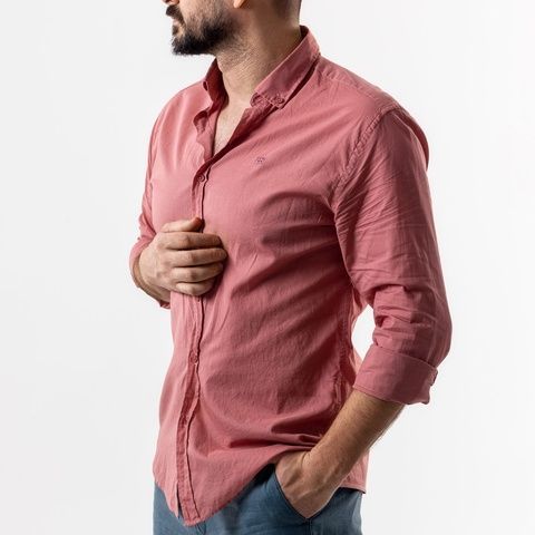 Сорочка (Regular Fit), Рожевий (темний) колір, Бізнес-кежуал, Бавовна, Regular Fit, AVVA