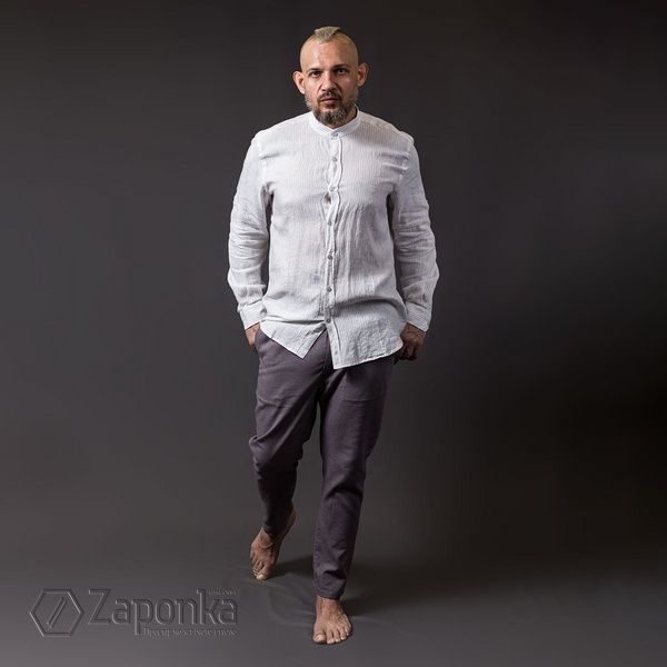Штани на резинці та зав'язці, Сірий колір, Кежуал, Бавовна, Relaxed fit, AVVA E003052-44 фото