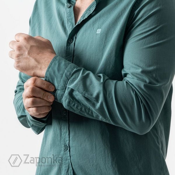 Сорочка (Regular Fit), Зелений (темна м'ята) колір, Бізнес-кежуал, Бавовна, Regular Fit, AVVA