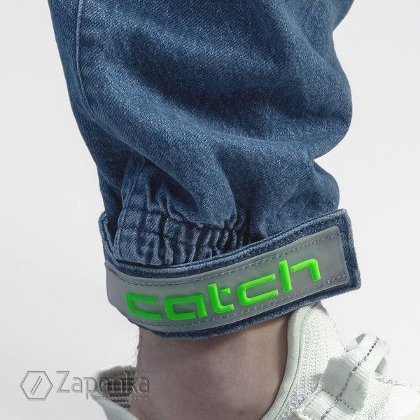 Джогери джинсові, Діамантово-синій колір, Кежуал, Бавовна, Custom fit, Catch