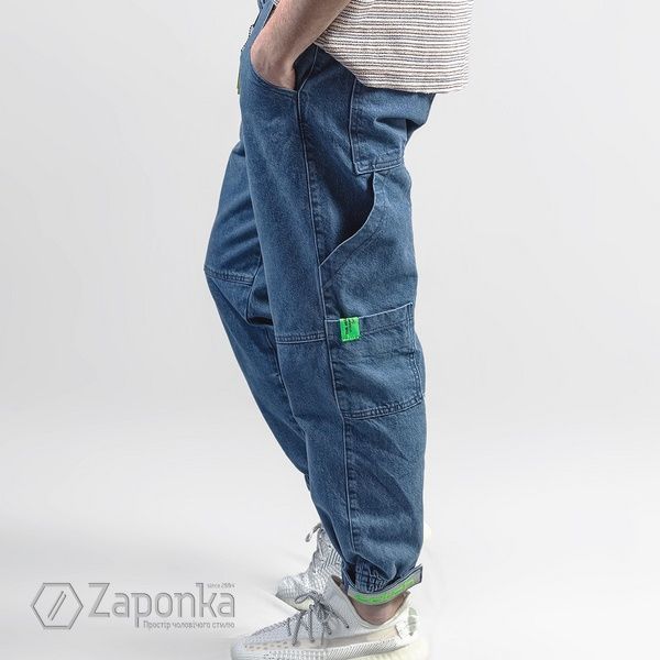 Джогери джинсові, Діамантово-синій колір, Кежуал, Бавовна, Custom fit, Catch