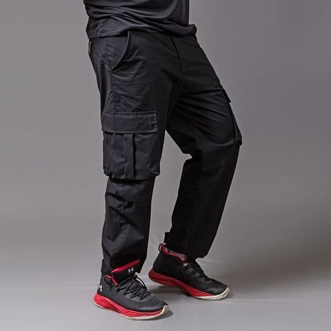 Джогери - карго, Чорний колір, Кежуал, Бавовна, Custom fit, Catch