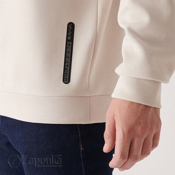 Світшот (Soft Touch тканина), Беж колір, Кежуал, Поліестер, Regular Fit, AVVA